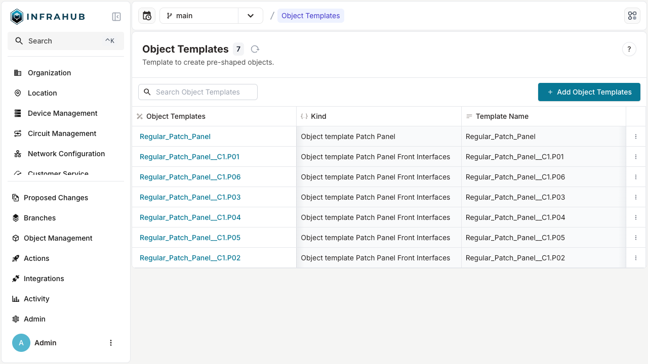Template List